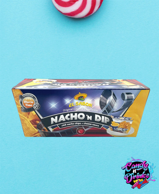 El Sabor Nacho ’N Dip - chili nacho chips + cheese sauce - 175g
