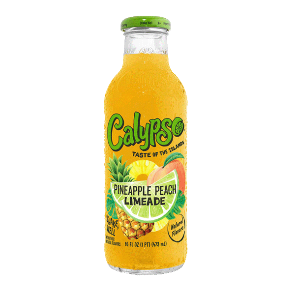 Calypso Pineapple Peach Lemonade (473ml) - CandynDrinks